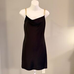 ALICE & OLIVIA Sexy Little Black Mini Dress w/ Necklace Straps Sz 2 NWT $350!!